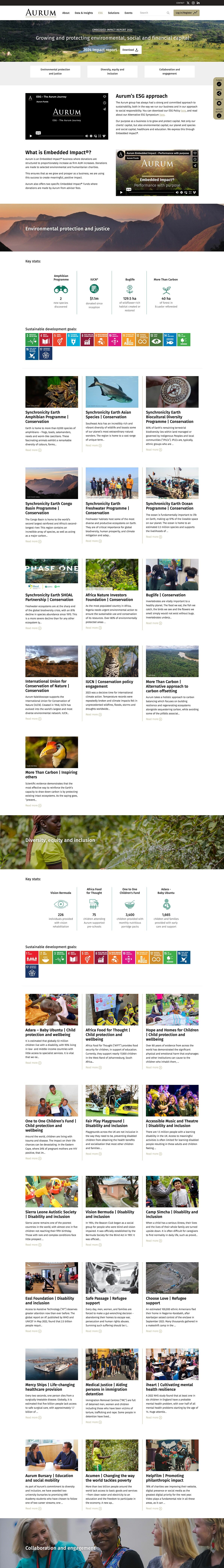 Hedge fund investment specialist website design example