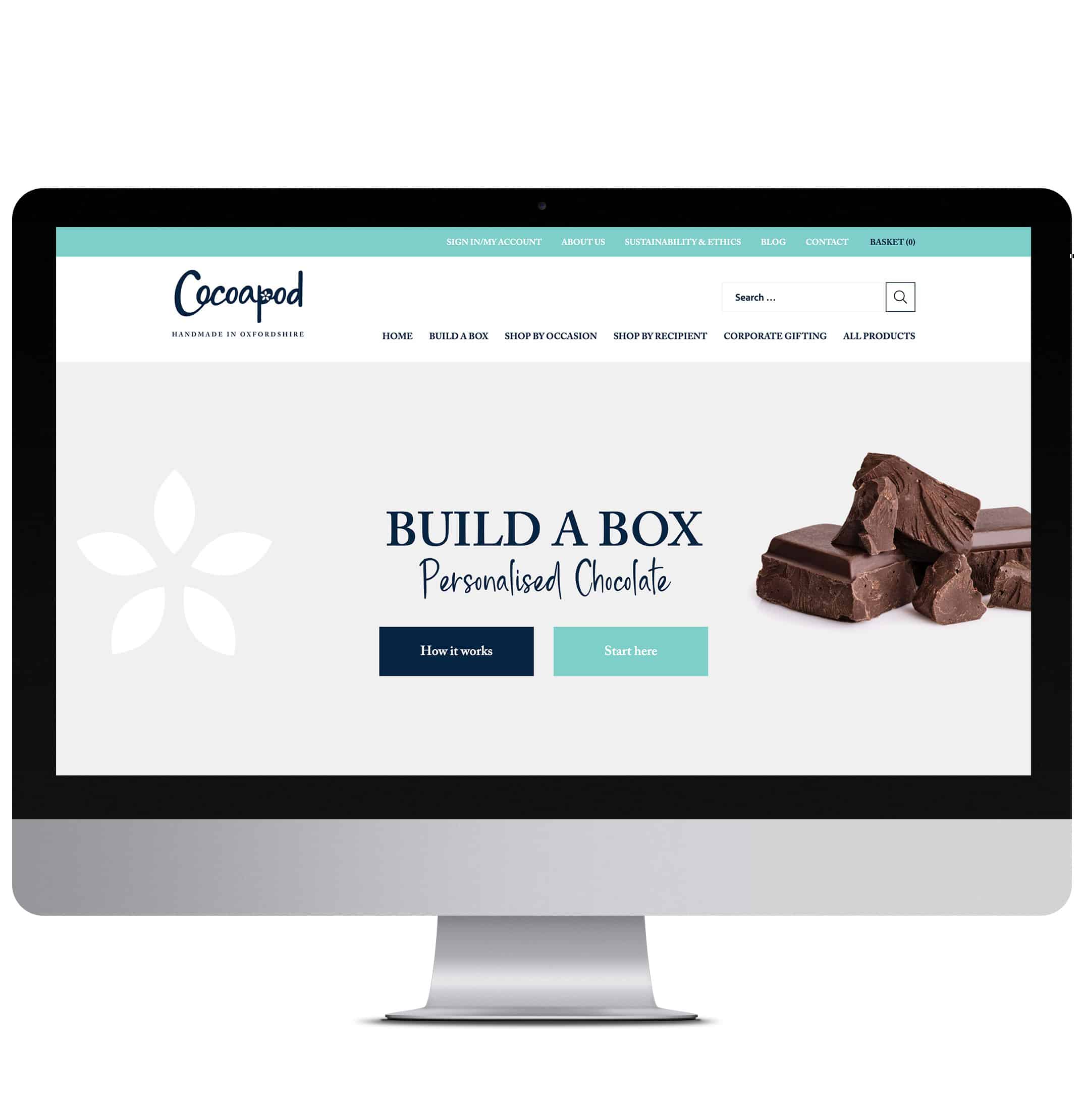 Design and build of an ecommerce site for chocoloate manufacturer